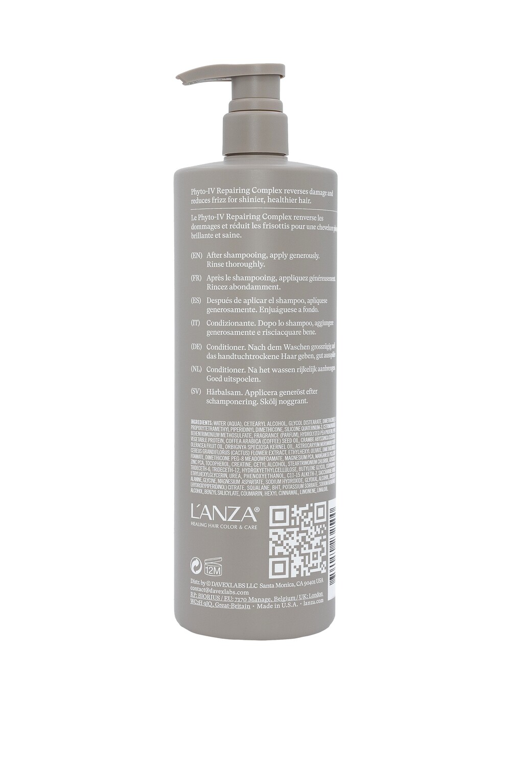 Кондиціонер для сяйва волосся LʼANZA Keratin Healing Oil Conditioner, 950 ml - 2